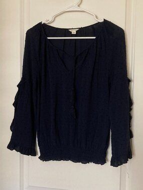 *Like New* Blue Blouse with Bell Sleeves